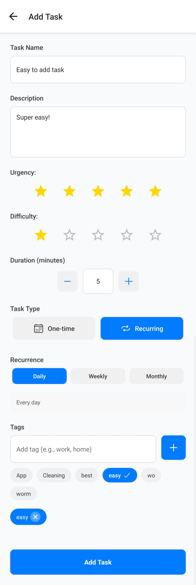 Add Task