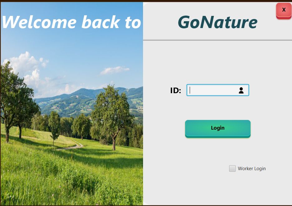 GoNature Interface