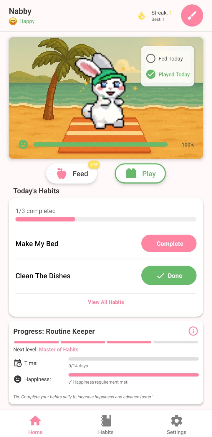 Pet Home Screen